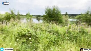 MILF promised to swim naked. She tricked me, but we fucked.