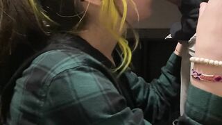 She wanted me pinned against the wall so I couldn’t get away while she choked me down.