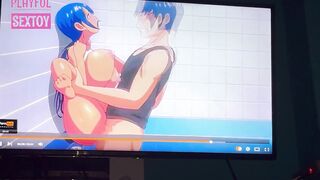 Licking toy on my pussy